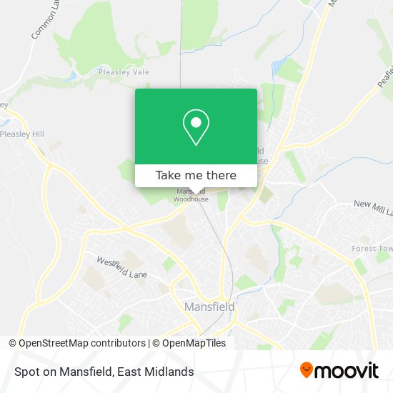 Spot on Mansfield map