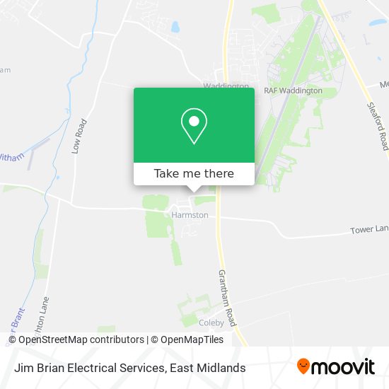 Jim Brian Electrical Services map