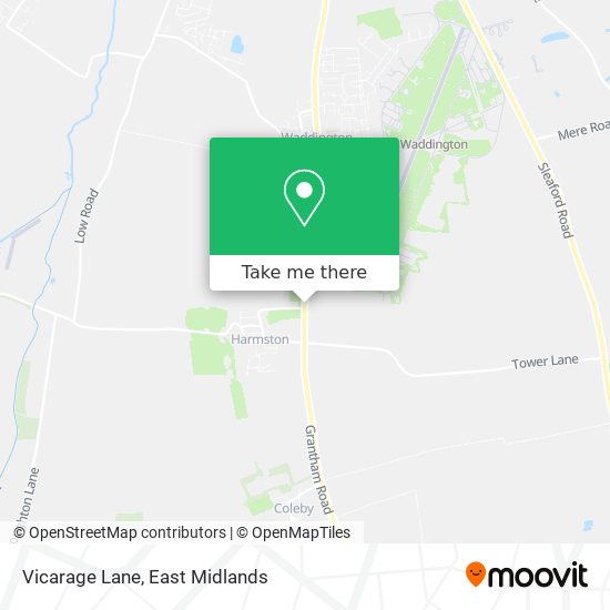 Vicarage Lane map