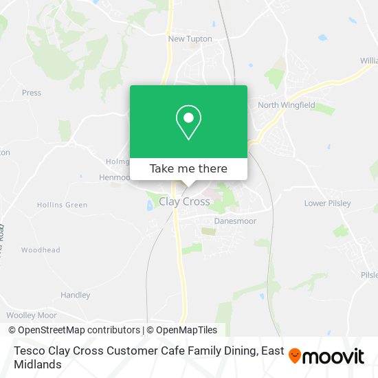 Tesco Clay Cross Customer Cafe Family Dining map