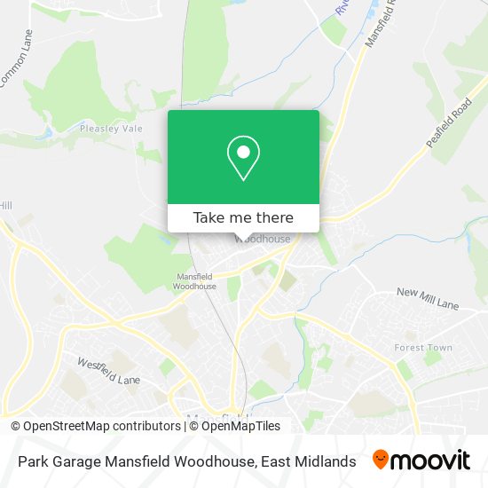 Park Garage Mansfield Woodhouse map