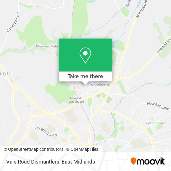 Vale Road Dismantlers map