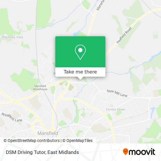 DSM Driving Tutor map