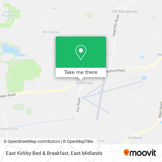 East Kirkby Bed & Breakfast map