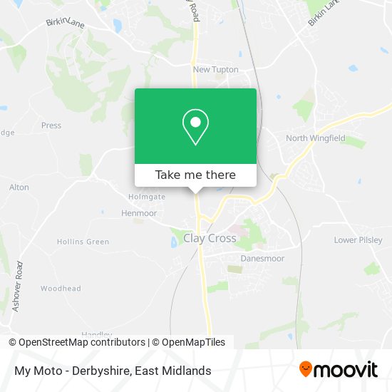My Moto - Derbyshire map