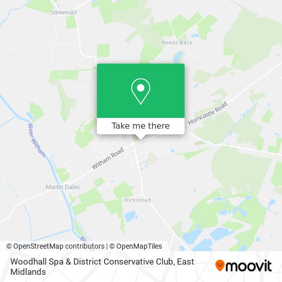 Woodhall Spa & District Conservative Club map