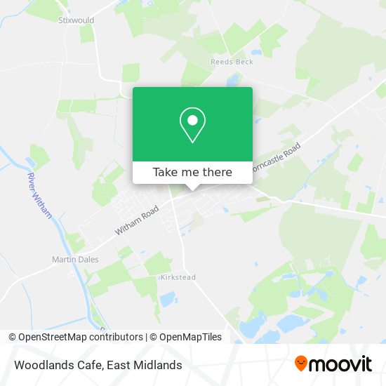 Woodlands Cafe map