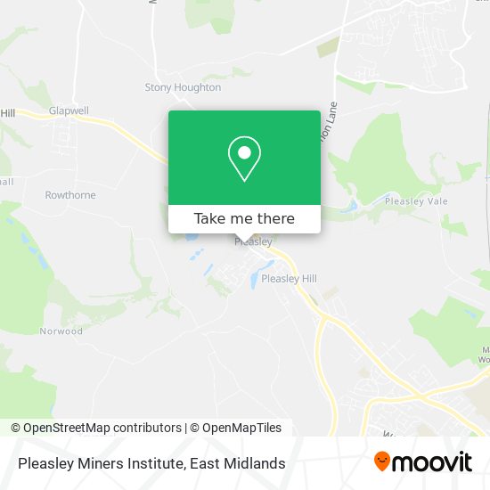 Pleasley Miners Institute map