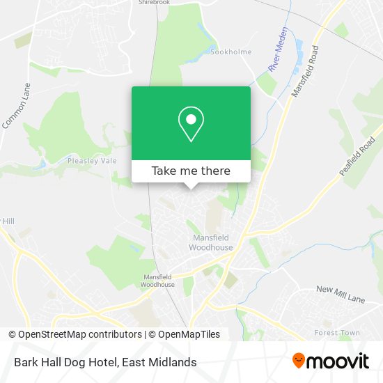 Bark Hall Dog Hotel map