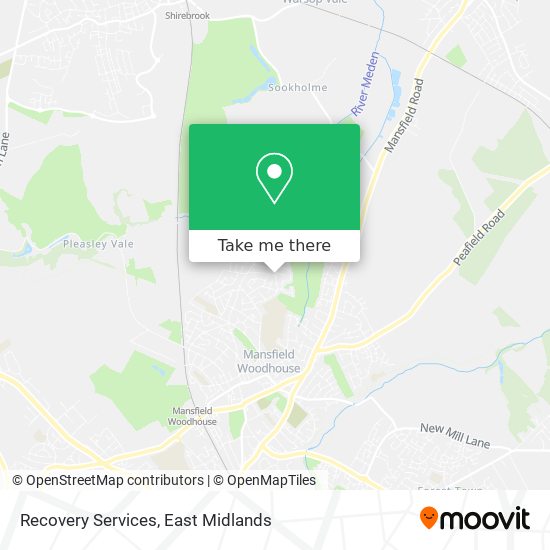 Recovery Services map