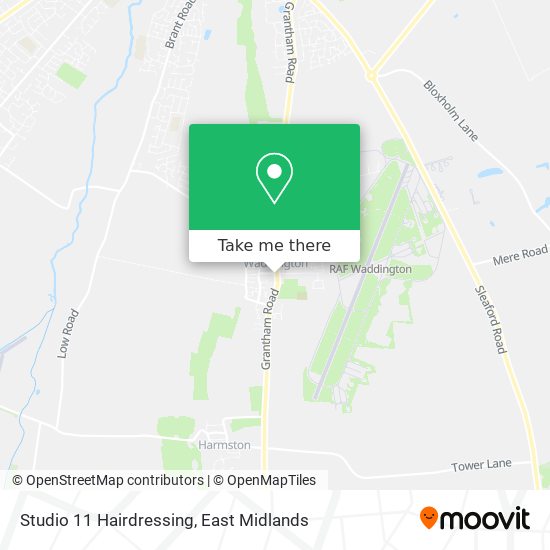 Studio 11 Hairdressing map