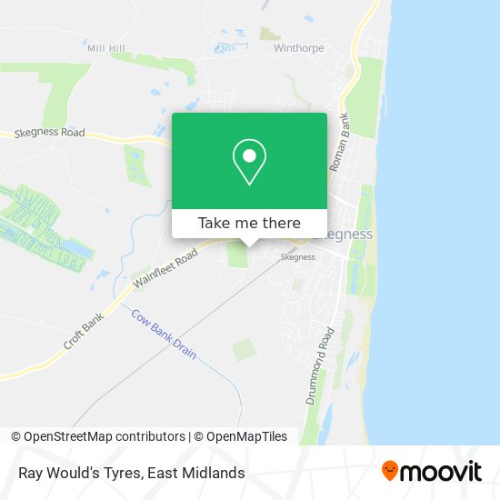 Ray Would's Tyres map