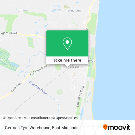 German Tyre Warehouse map