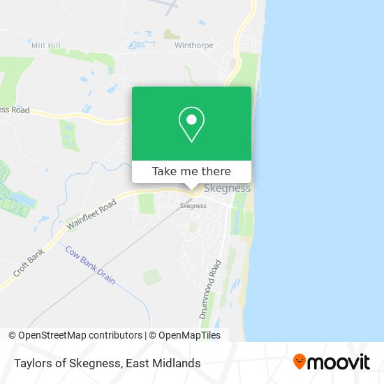Taylors of Skegness map