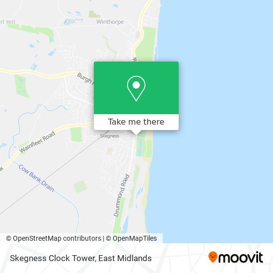 Skegness Clock Tower map