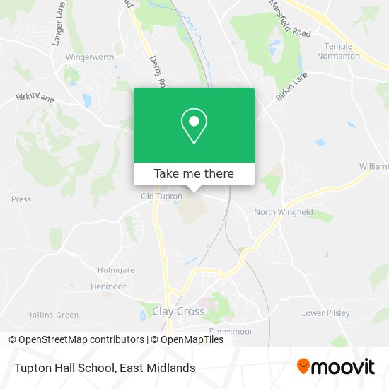 Tupton Hall School map