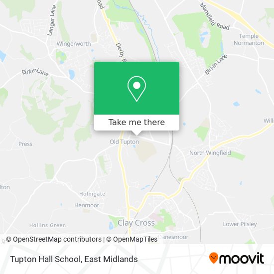 Tupton Hall School map