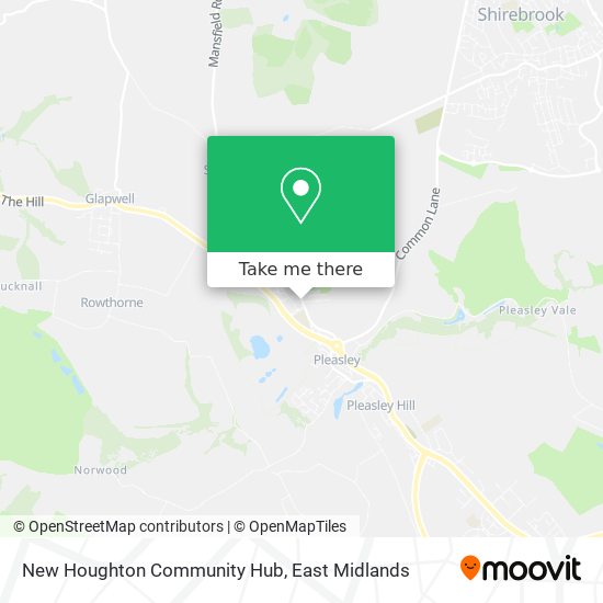 New Houghton Community Hub map