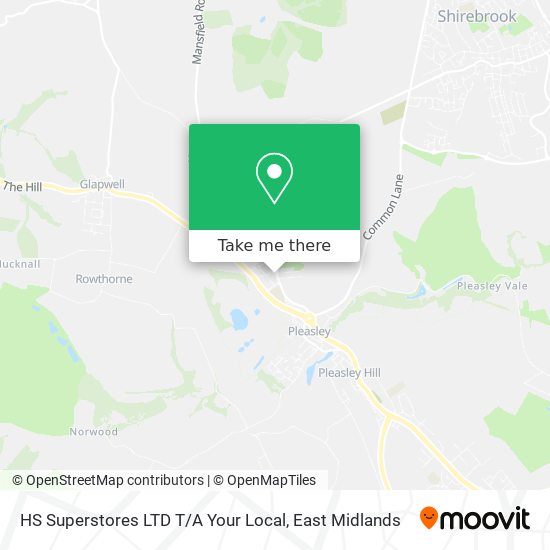 HS Superstores LTD T / A Your Local map