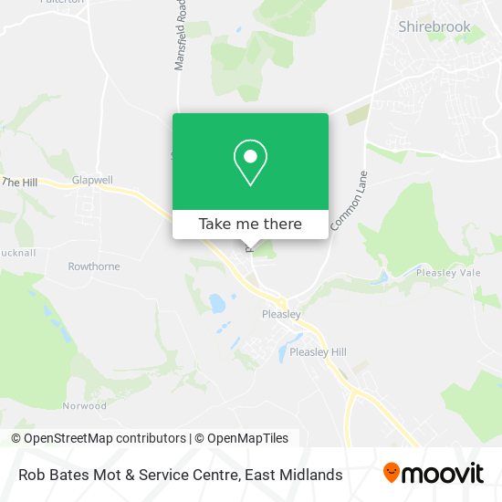 Rob Bates Mot & Service Centre map