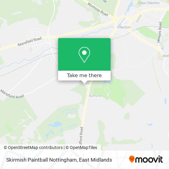 Skirmish Paintball Nottingham map