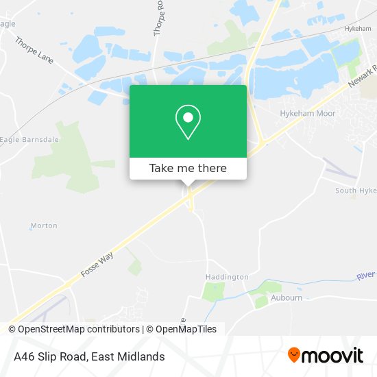 A46 Slip Road map