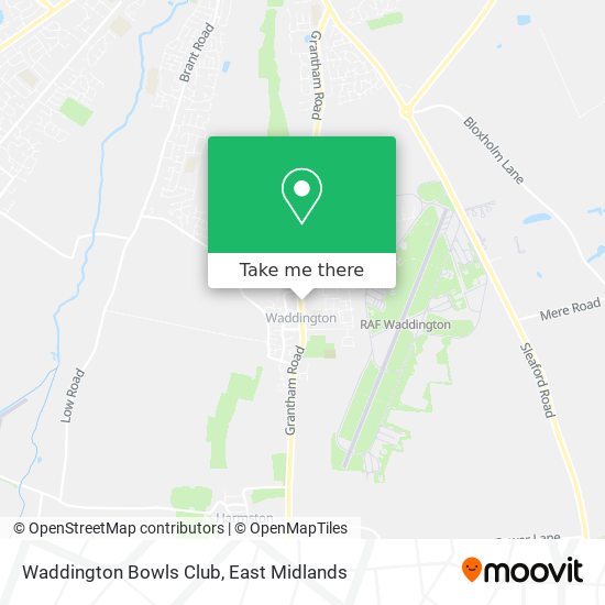 Waddington Bowls Club map