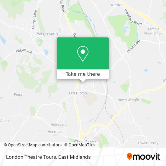 London Theatre Tours map