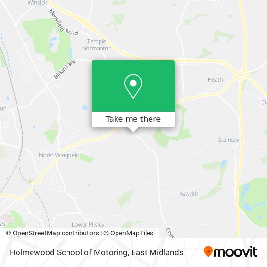 Holmewood School of Motoring map