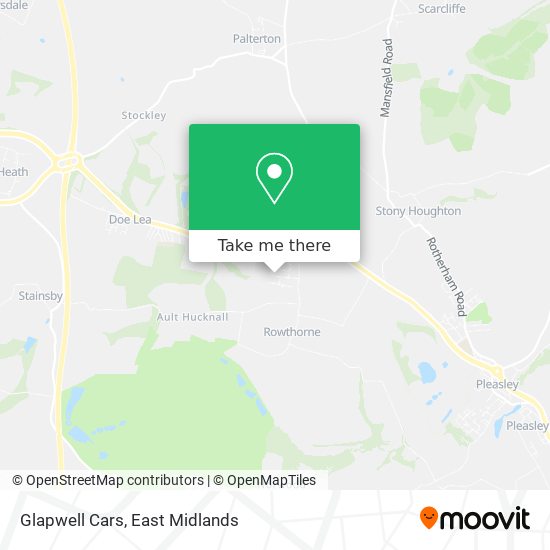 Glapwell Cars map