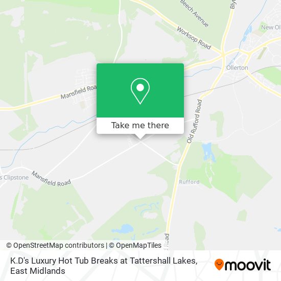 K.D's Luxury Hot Tub Breaks at Tattershall Lakes map