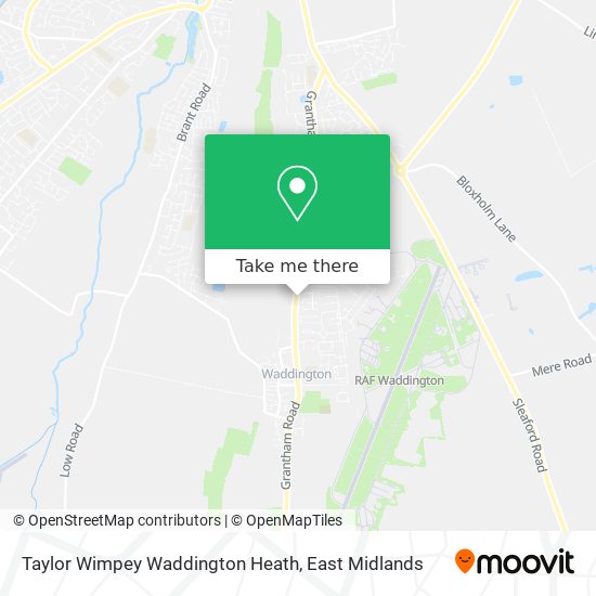 Taylor Wimpey Waddington Heath map