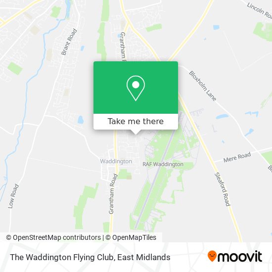The Waddington Flying Club map