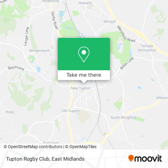 Tupton Rugby Club map