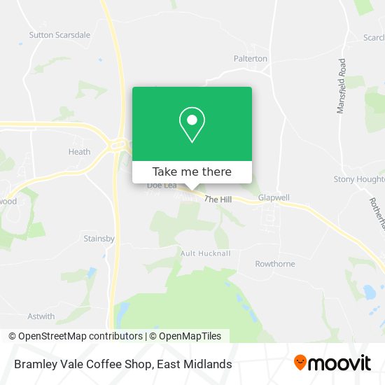 Bramley Vale Coffee Shop map