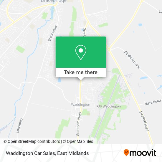 Waddington Car Sales map