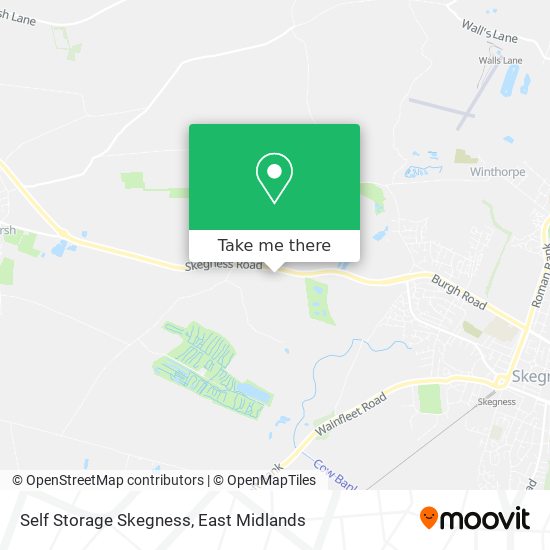 Self Storage Skegness map