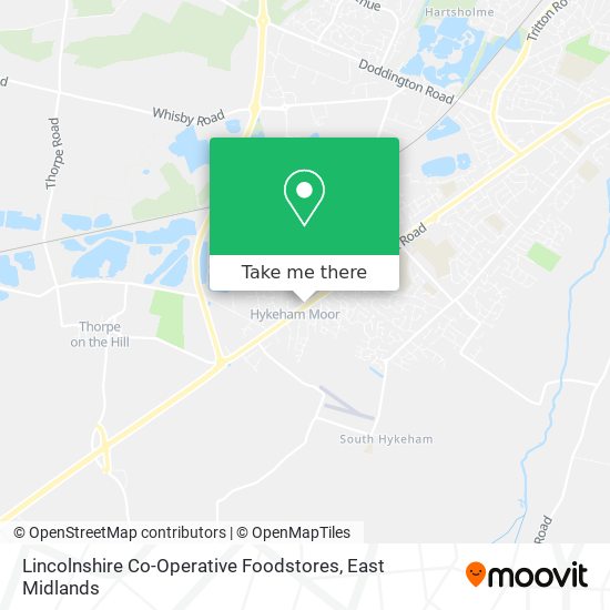 Lincolnshire Co-Operative Foodstores map