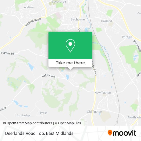 Deerlands Road Top map