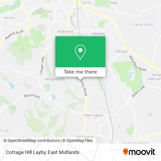 Cottage Hill Layby map