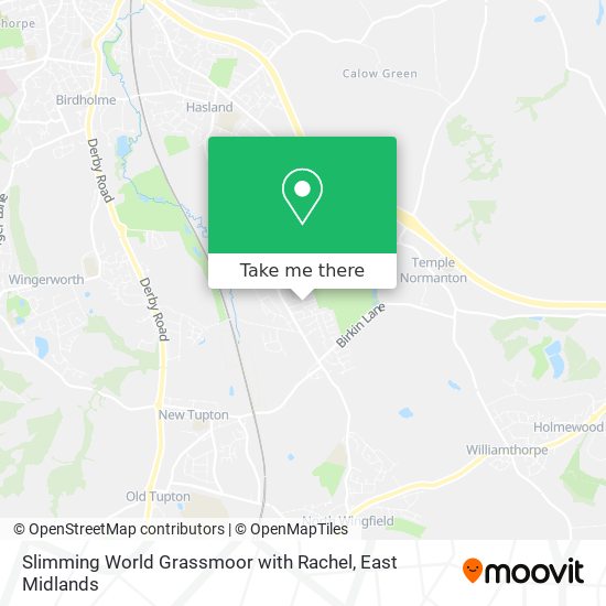 Slimming World Grassmoor with Rachel map