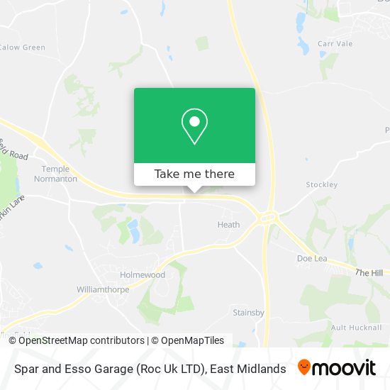 Spar and Esso Garage (Roc Uk LTD) map