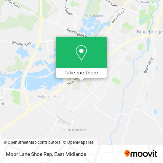 Moor Lane Shoe Rep map