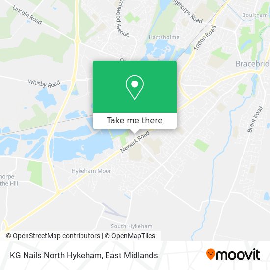 KG Nails North Hykeham map