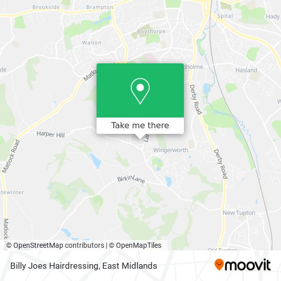 Billy Joes Hairdressing map