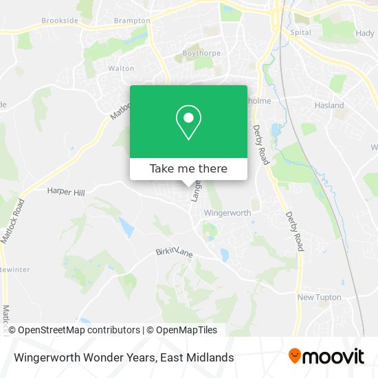 Wingerworth Wonder Years map