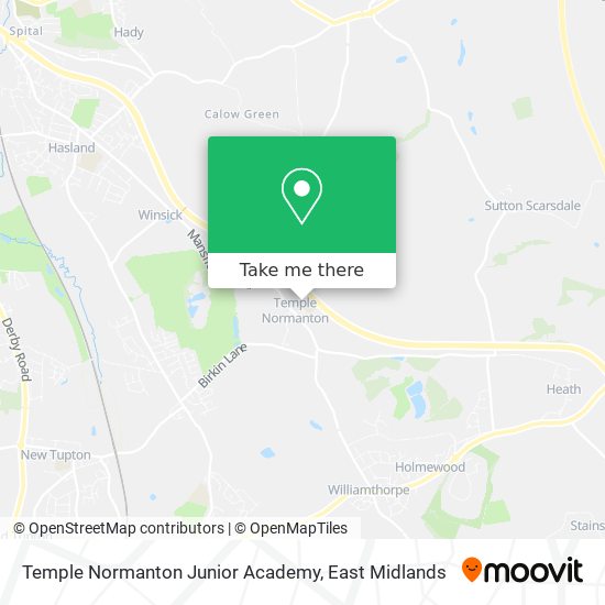 Temple Normanton Junior Academy map