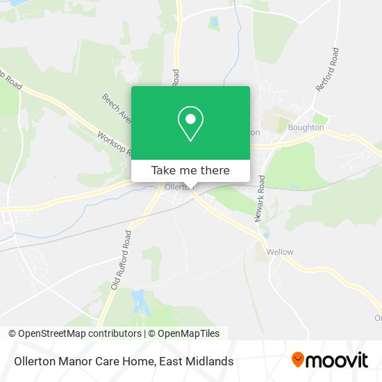 Ollerton Manor Care Home map