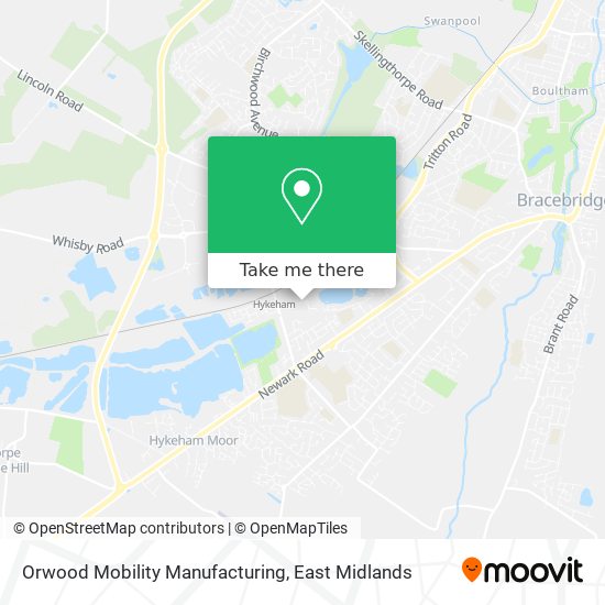 Orwood Mobility Manufacturing map