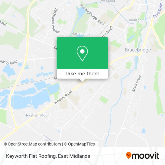 Keyworth Flat Roofing map